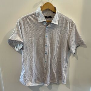 Stone Rose Soft Short Sleeve Button Down Size L